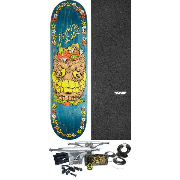 Anti Hero Skateboards Grimple on Vacation Skateboard Deck - 8.38" x 32.25" - Complete Skateboard Bundle